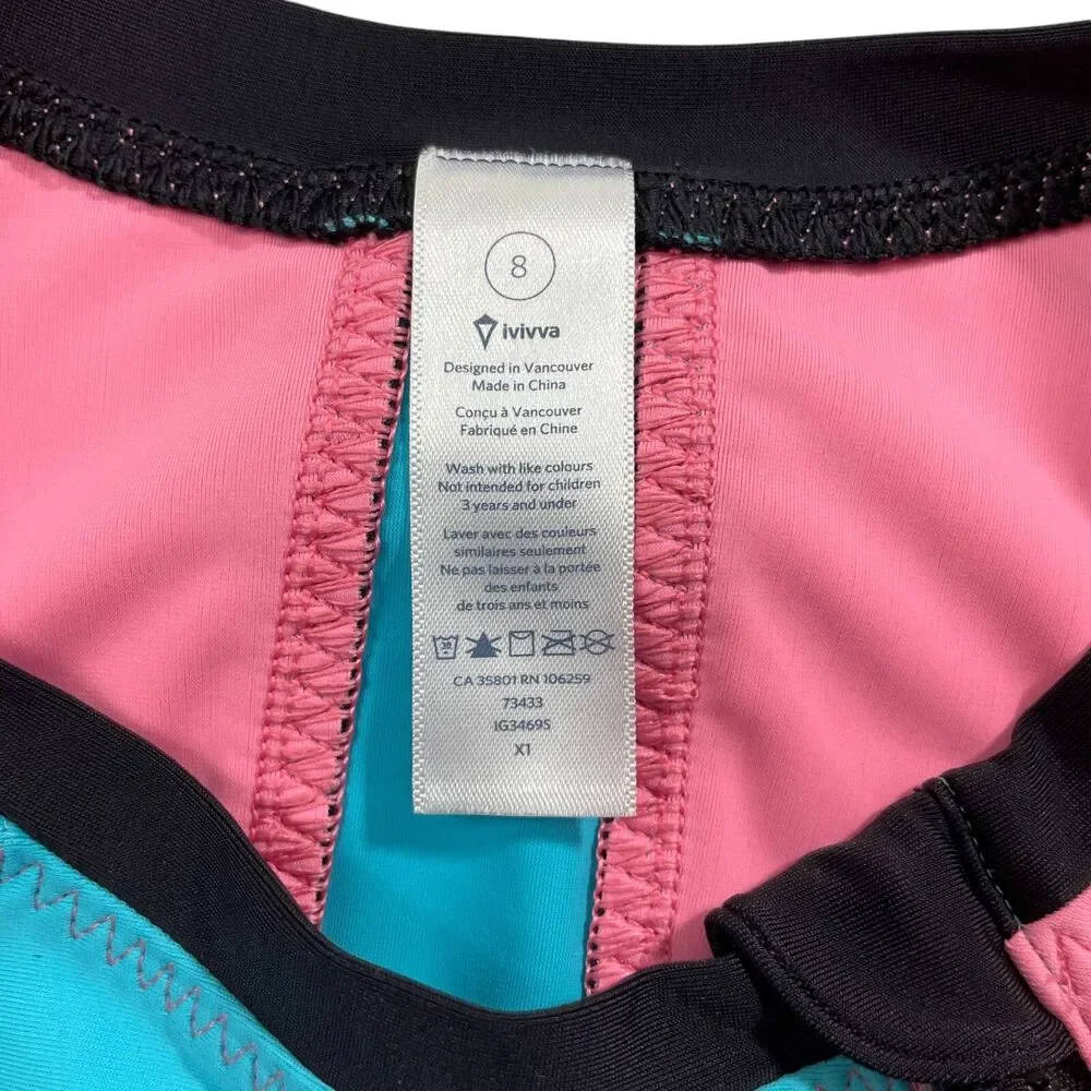 Ivivva 8 Lululemon Long Sleeve Nylon Blend Athletic‎ Shirt Shoulder